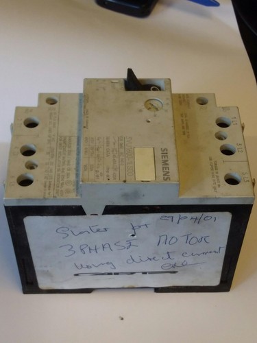 Siemens 3 Phase Motor Starter