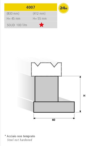 Euram 4007 riser block — 55 mm high