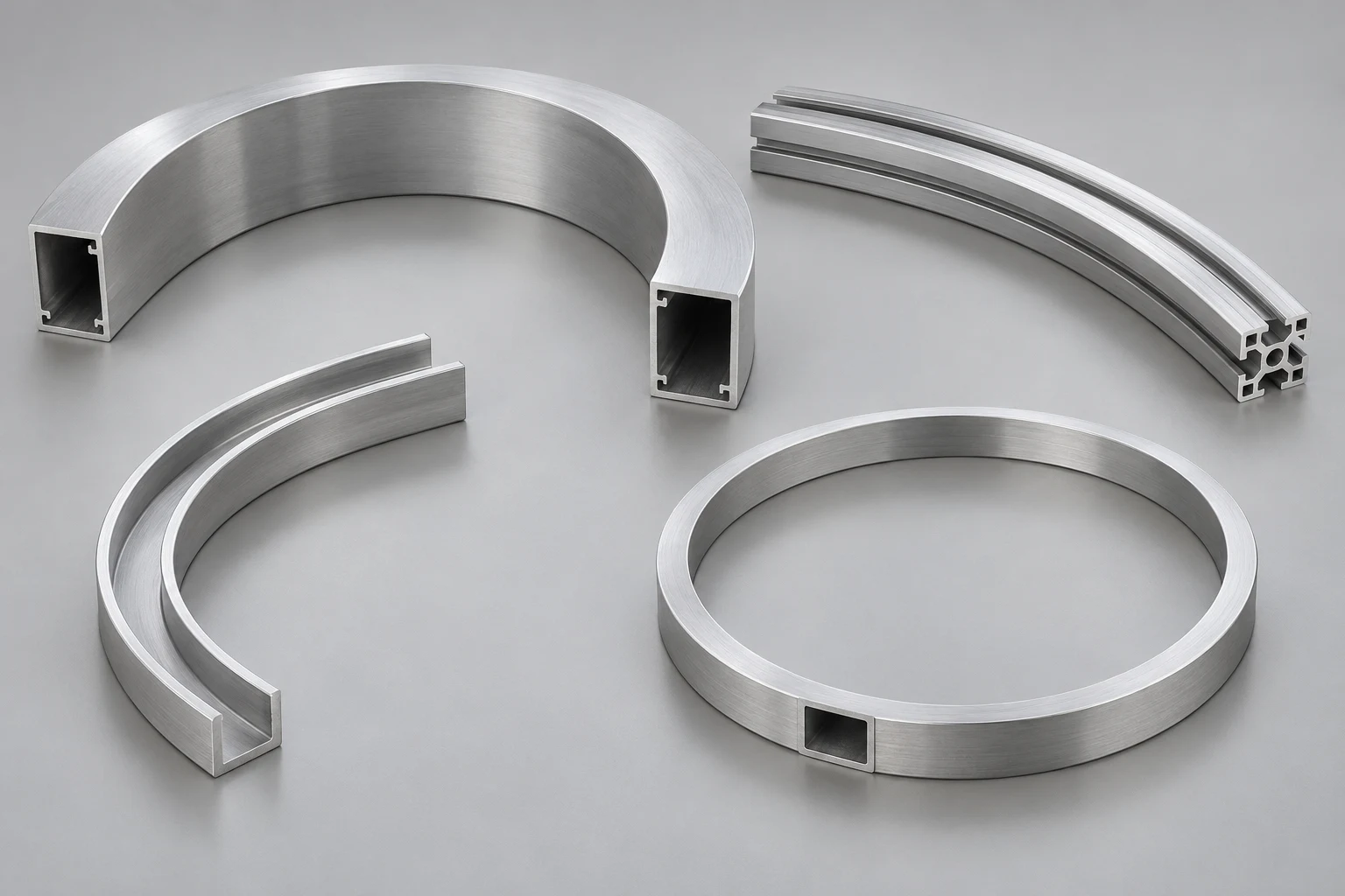 Illustrative rolled aluminium extrusion examples